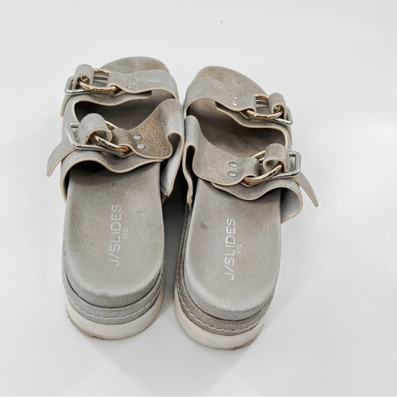 J slides platform double strap sandals - Picture 5 of 7